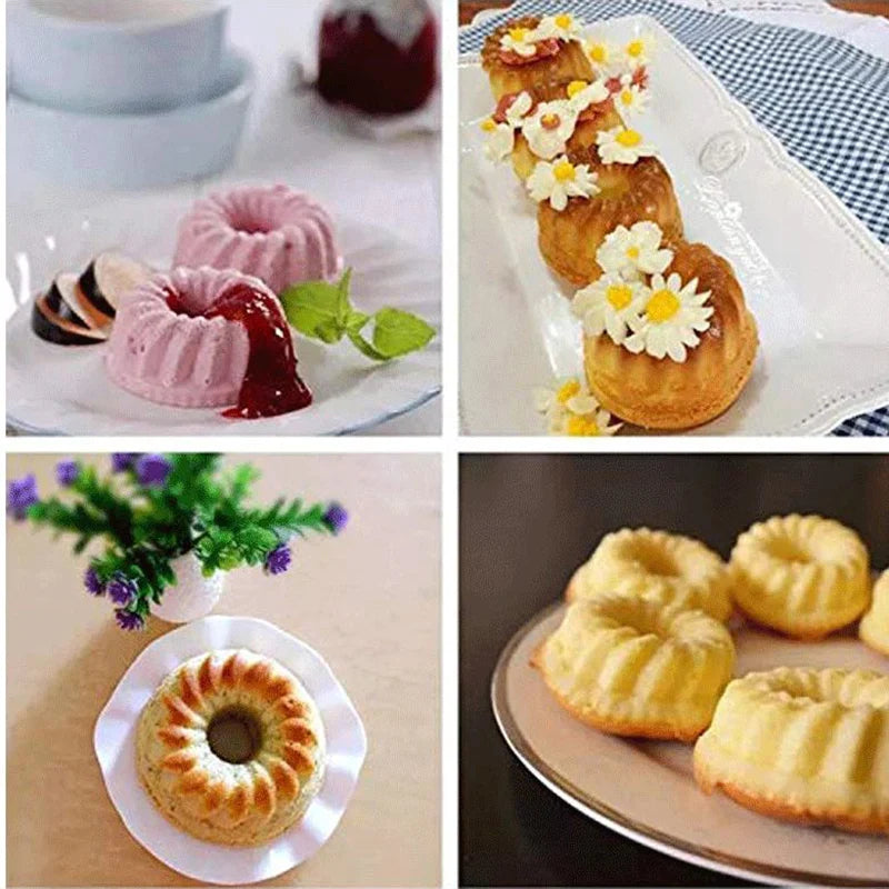 Silicone Cake Cup Mold Nonstick Easy Clean Pastry Mold For Cooking Eggs Baking Muffins Peaceful Pleasures Health and Wellness