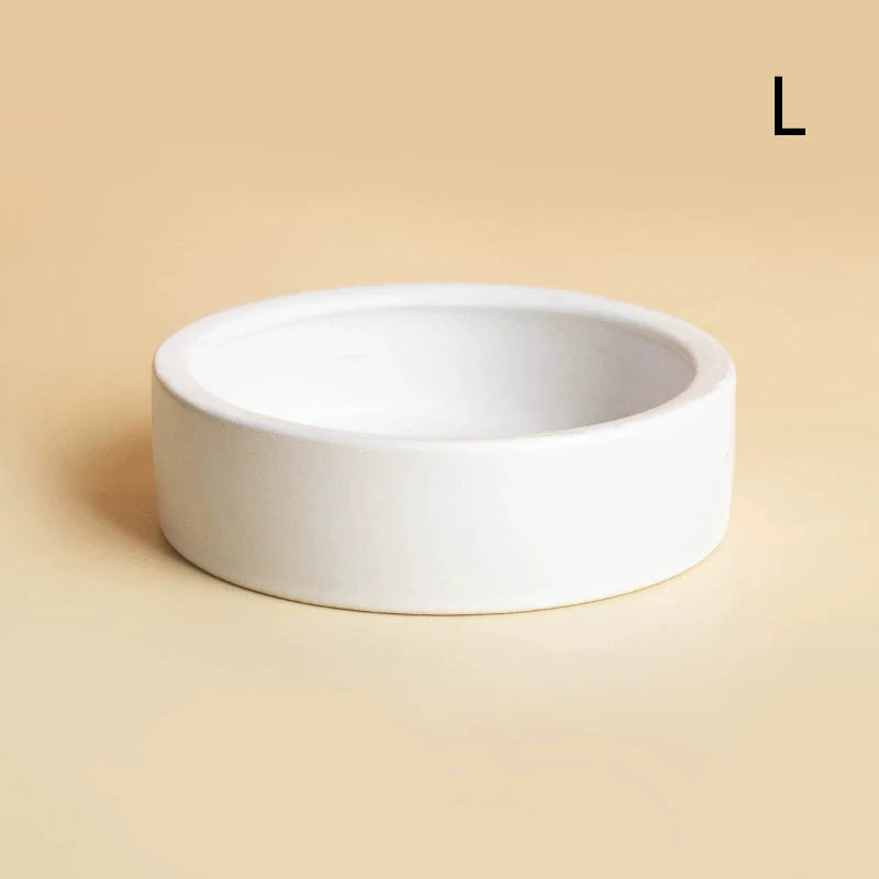 Ceramic Reptile Feeder Bowl – Anti-Escape Dish for Geckos & More