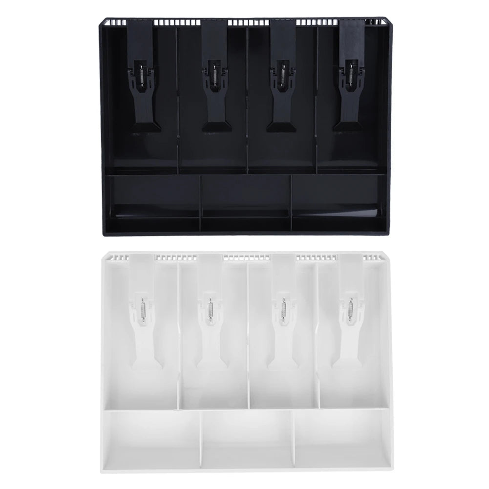Four Compartment Cash Drawer Register Insert Tray Replacement 4 Bills 3 Money Storage Box Cash Register Insert Cash Box Peaceful Pleasures Health and Wellness Default Title
