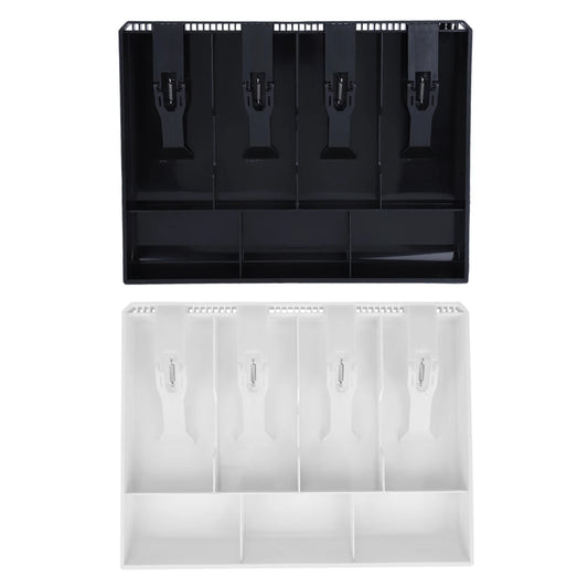 Four Compartment Cash Drawer Register Insert Tray Replacement 4 Bills 3 Money Storage Box Cash Register Insert Cash Box Peaceful Pleasures Health and Wellness Default Title