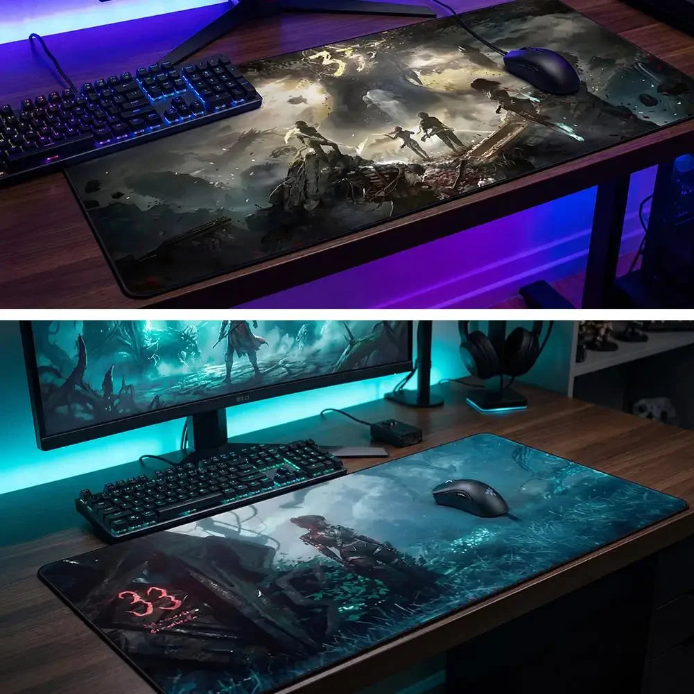 Hot Game Clair Obscur Expedition 33 gamer Keyboard Mouse Mat 30*80/30*60cm Large Gamer Mousepad PC Desk Mat Gaming Accessories Peaceful Pleasures Health and Wellness