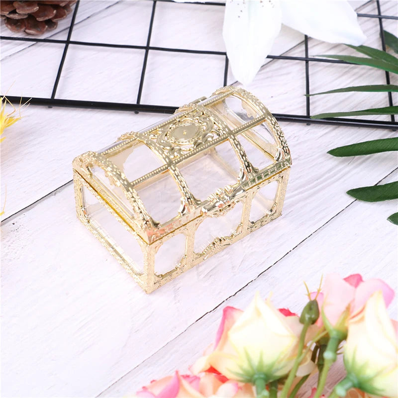 Golden Pumpkin Carriage Candy Box – Party Favor & Gift