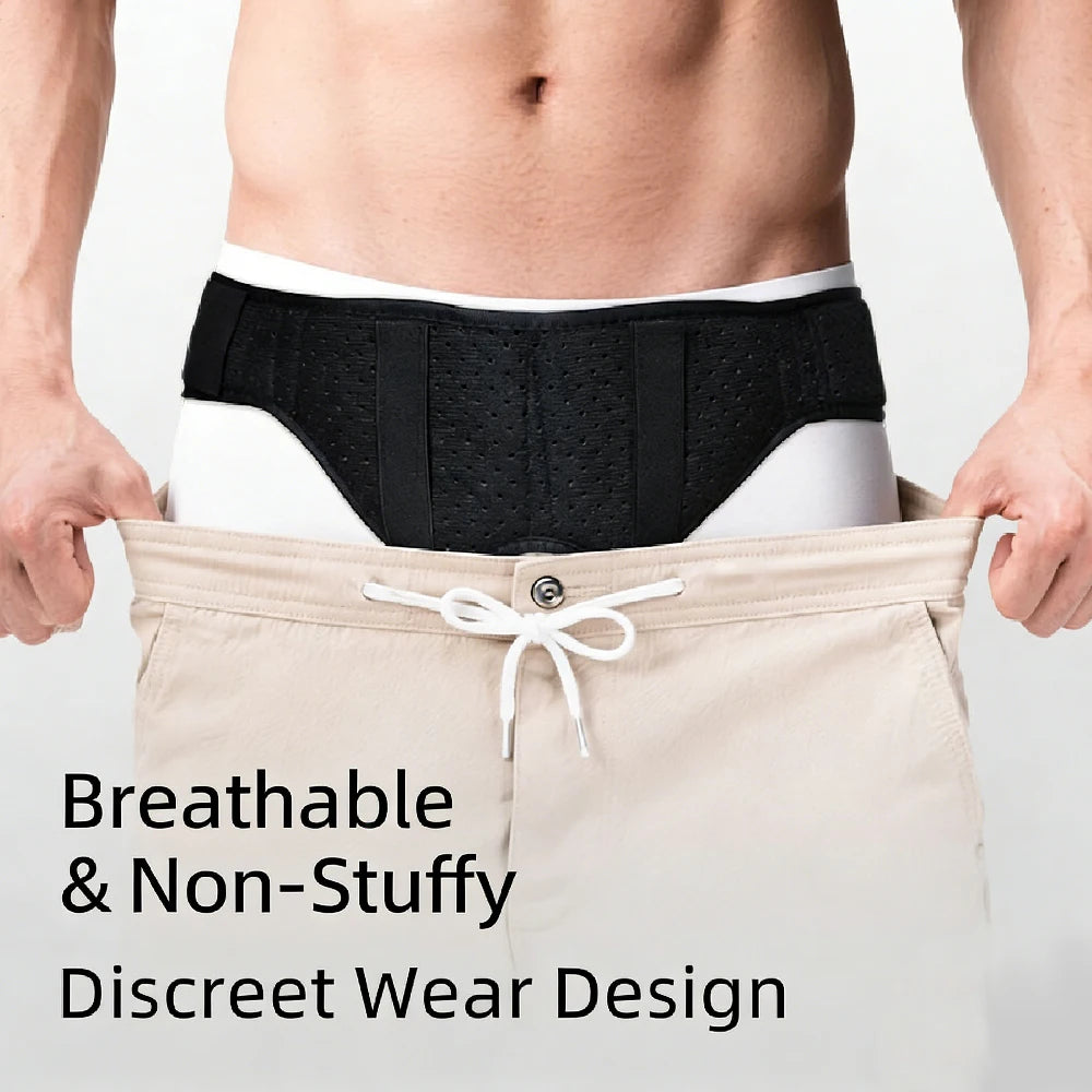 1PCS Hernia Belts for Men,Adjustable Inguinal Hernia Support Belt for Men & Women with 2 Compression Pads,Hernia Support Truss Peaceful Pleasures Health and Wellness