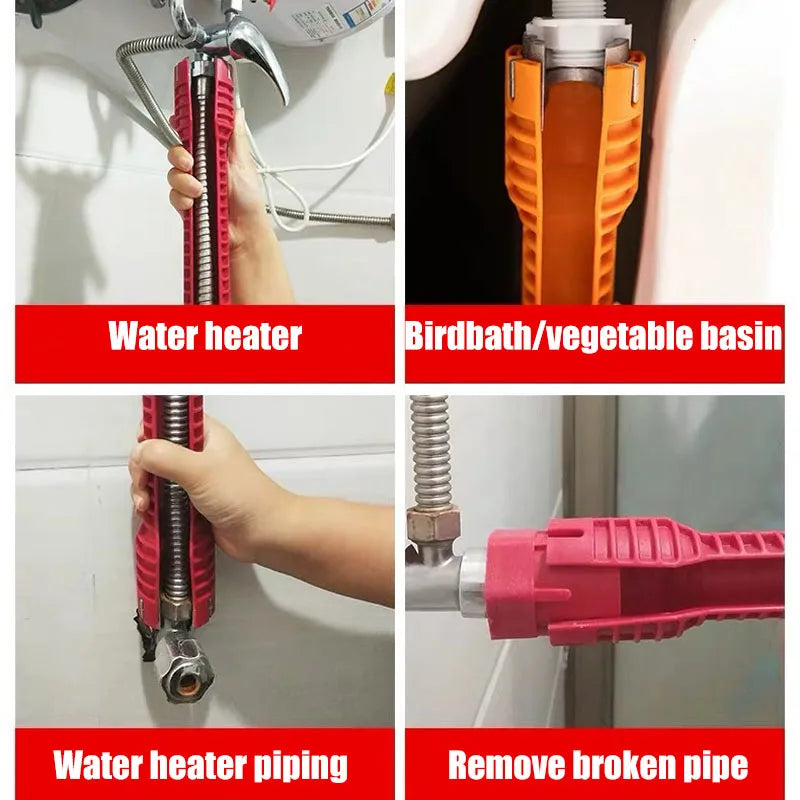 14-in-1 Sink Faucet Plumbing Wrench Set | Multi-Function Tool
