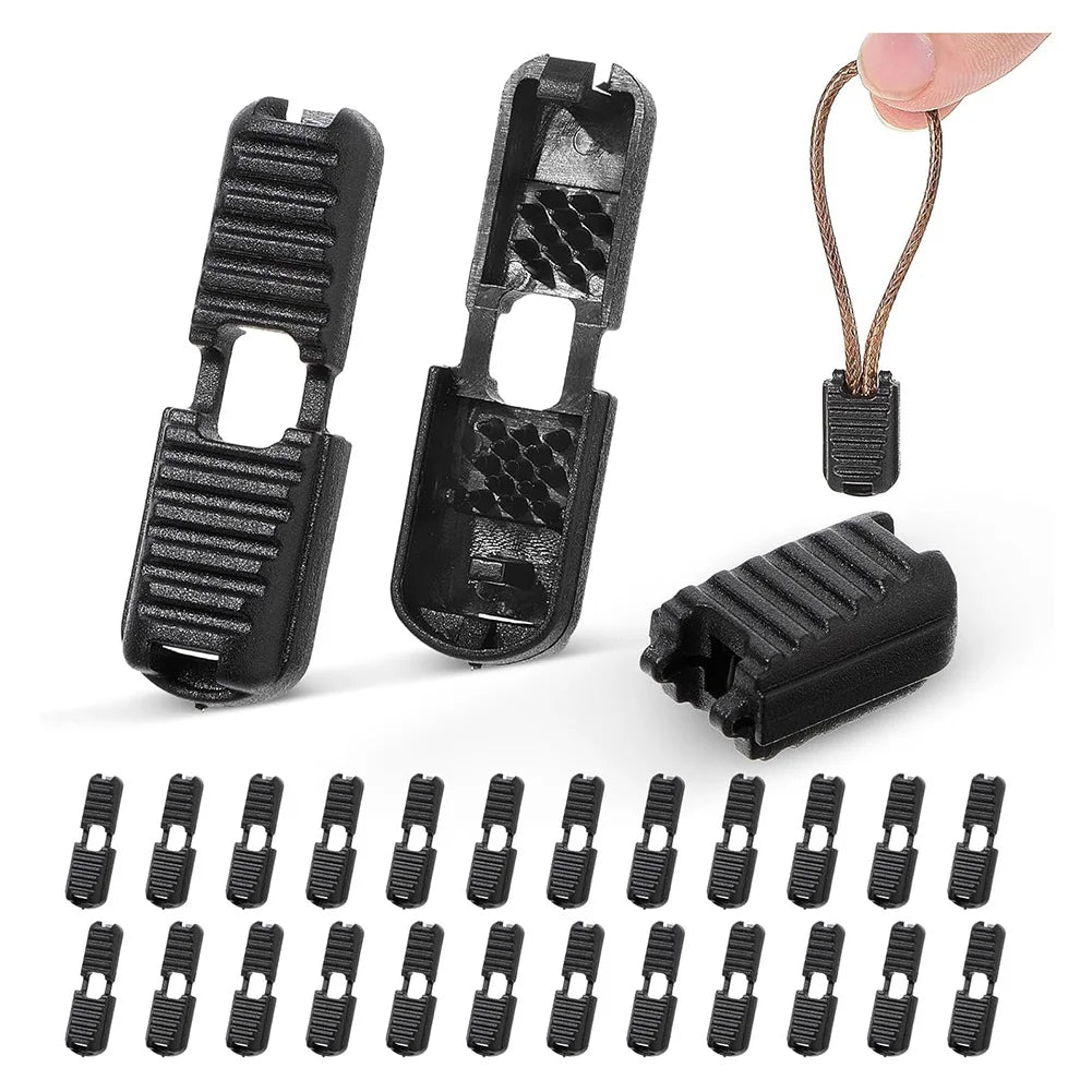 A36T-25 Pack Zipper Puller Wire Ends, DIY Replacement Zipper Fasteners For Backpacks Quick Tiefree Shoelaces Peaceful Pleasures Health and Wellness