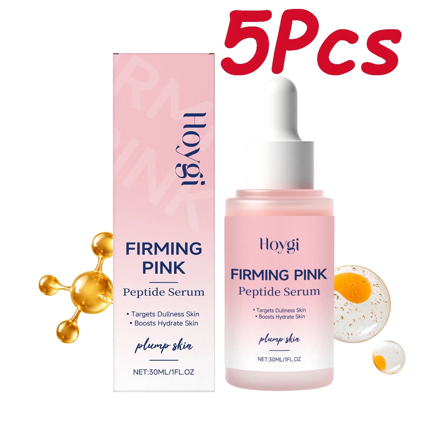 Pink Peptide Collagen Firming Serum – Anti-Aging & Hydration