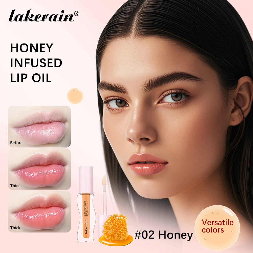 Crystal Fruit Honey Essence Lip Oil Sexy Plump Lip Jelly Strawberry Tinted Lip Liquid Waterproof Moisturize Oil Lipgloss Makeup Peaceful Pleasures Health and Wellness