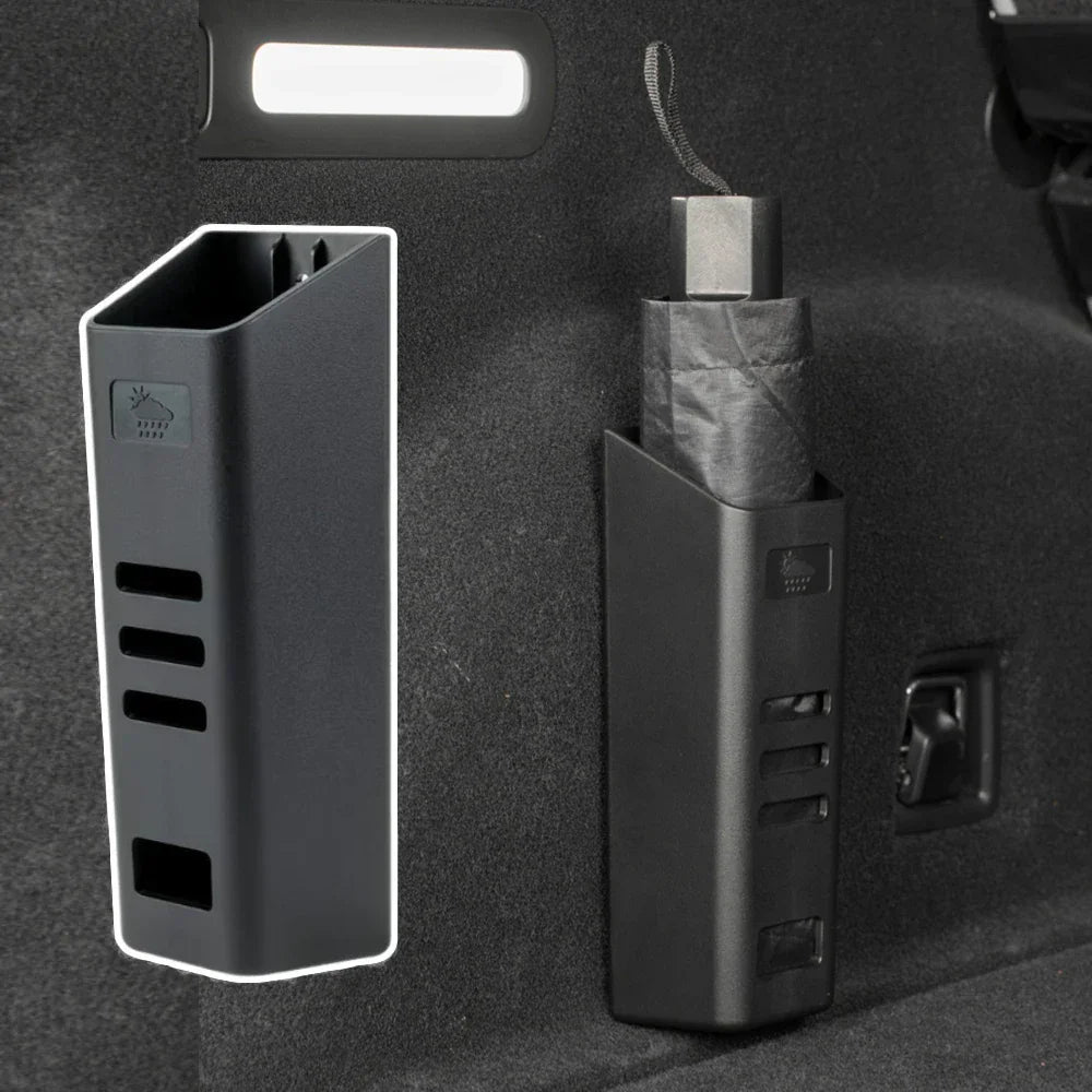 Car Umbrella Holder Storage Box Trunk Organizer Universal Vehicle Waterproof Umbrella Bucket Interior Accessories for SUV Sedan Peaceful Pleasures Health and Wellness
