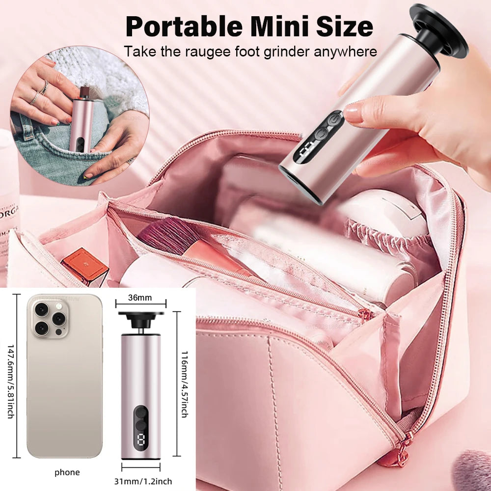 Electric Callus Remover Foot Exfoliation Sander Electric Foot Grinder for Feet Heel File Pedicure Machine Foot Dead Skin Remover Peaceful Pleasures Health and Wellness