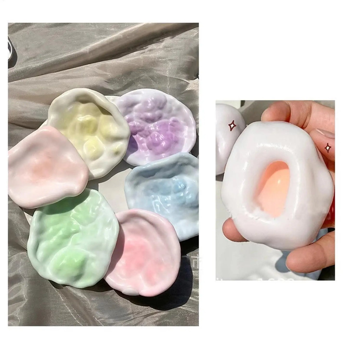 Soft Fidget Sensory Squeeze Ball | Mochi Texture Stress Toy
