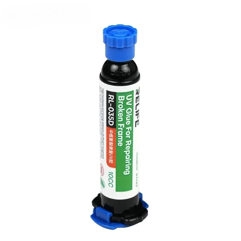RL-035D Repair Broken Frame UV Glue Fast and Efficient Curing Without Whitening Strong Viscosity Repair Middle Frame Tool Peaceful Pleasures Health and Wellness