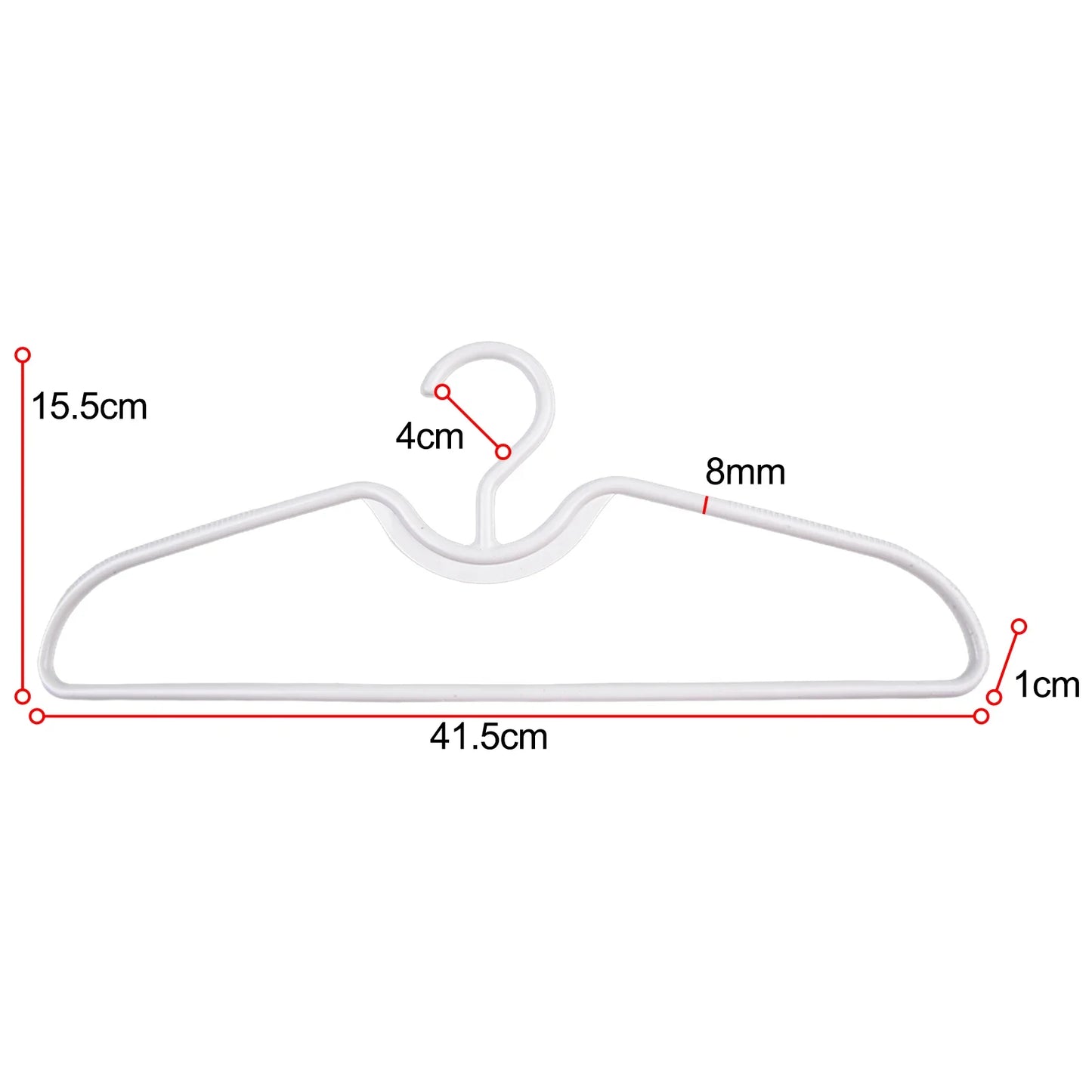 Anti-Slip Short Neck Clothes Hangers | Space-Saving 5/10/20 Pack