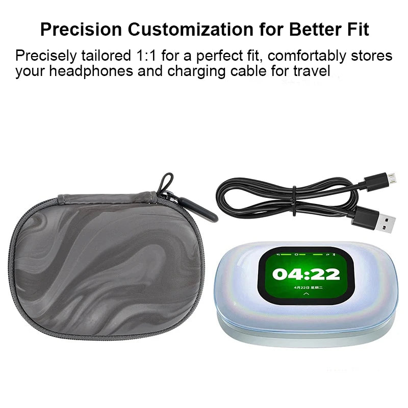 Portable Hard EVA Storage Bag For Cleer Arc5 Earbuds Protect Box For Cleer Arc5 Headphone Travel Carrying Case Organized Storage Peaceful Pleasures Health and Wellness