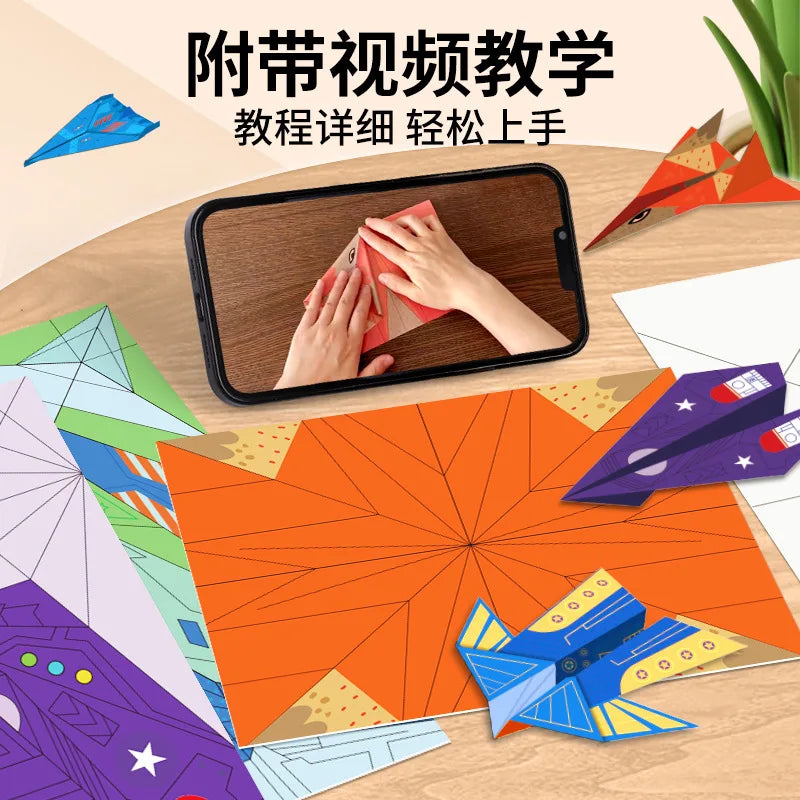 Bview Art 3D Origami Paper Airplanes Book Kids DIY Craft Tutorials