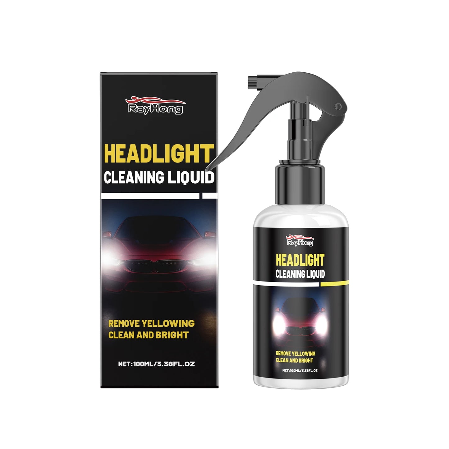 RayHong Car Headlight Cleaner & Restorer | 100ml Polish