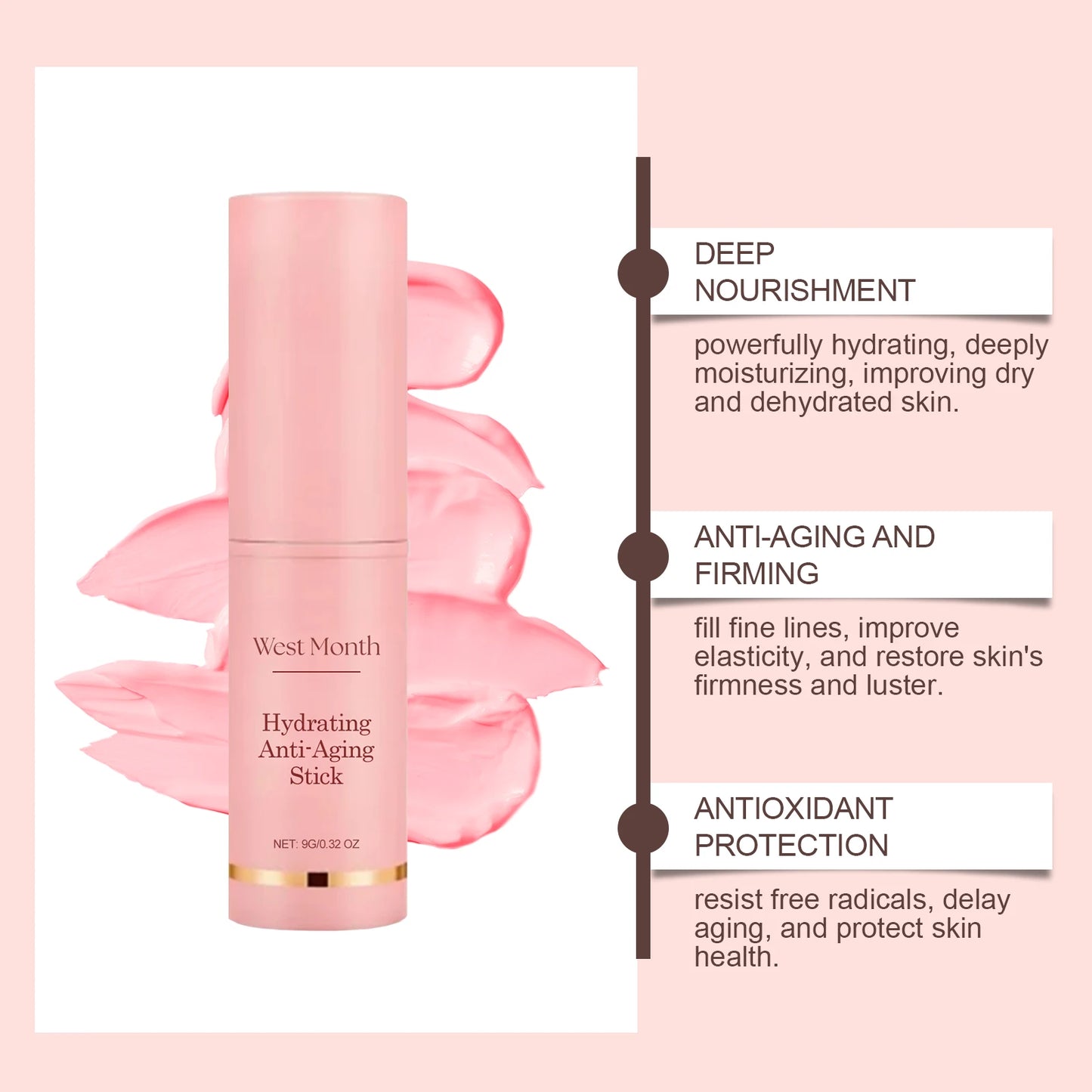 Collagen Firming Balm Stick – Hyaluronic Acid Anti-Aging Peaceful Pleasures Health and Wellness