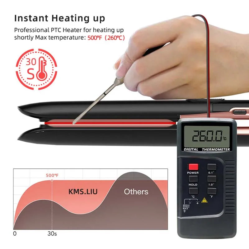Straight hair straightener, negative ion, straight hair and curly hair dual-use, multifunctional two-piece straight plate clip Peaceful Pleasures Health and Wellness