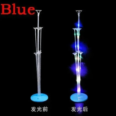Led Light Balloon Stand Holder Kids Birthday Christmas Party Stick