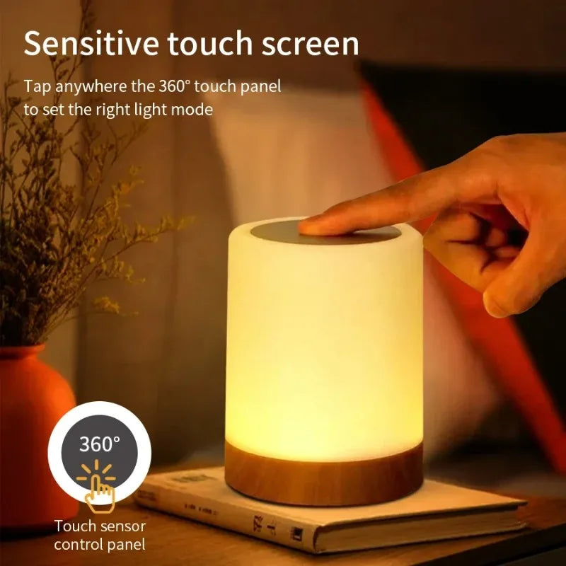 RTONTR Touch LED Rainbow Night Light | Portable Desk Lamp