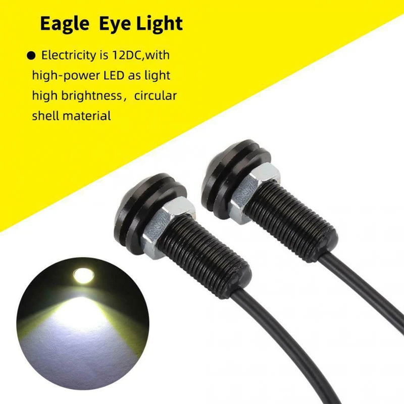 12V LED Eagle Eye Lights Waterproof DRL Reverse Lights – Car Truck