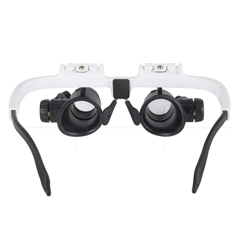 Magnifying Glasses Led Light Lamp Head Loupe Jeweler Headband Magnifier Eye Glasses Optical Glass Tool Repair Reading Magnifier Peaceful Pleasures Health and Wellness