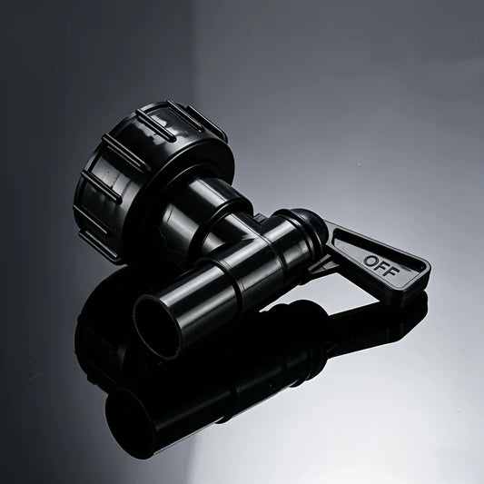 Multi-functional Universal Plastic Faucet Valve Buckets Threaded Peaceful Pleasures Health and Wellness 1pc Black
