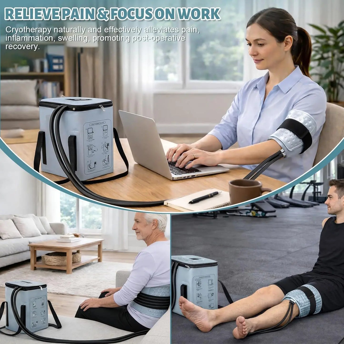 MagCellapy Cold Therapy Ice Compression Machine | Knee Recovery