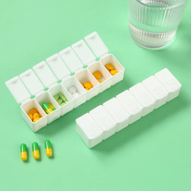 Weekly Pill Organizer – 7-Day Travel Tablet Dispenser Case