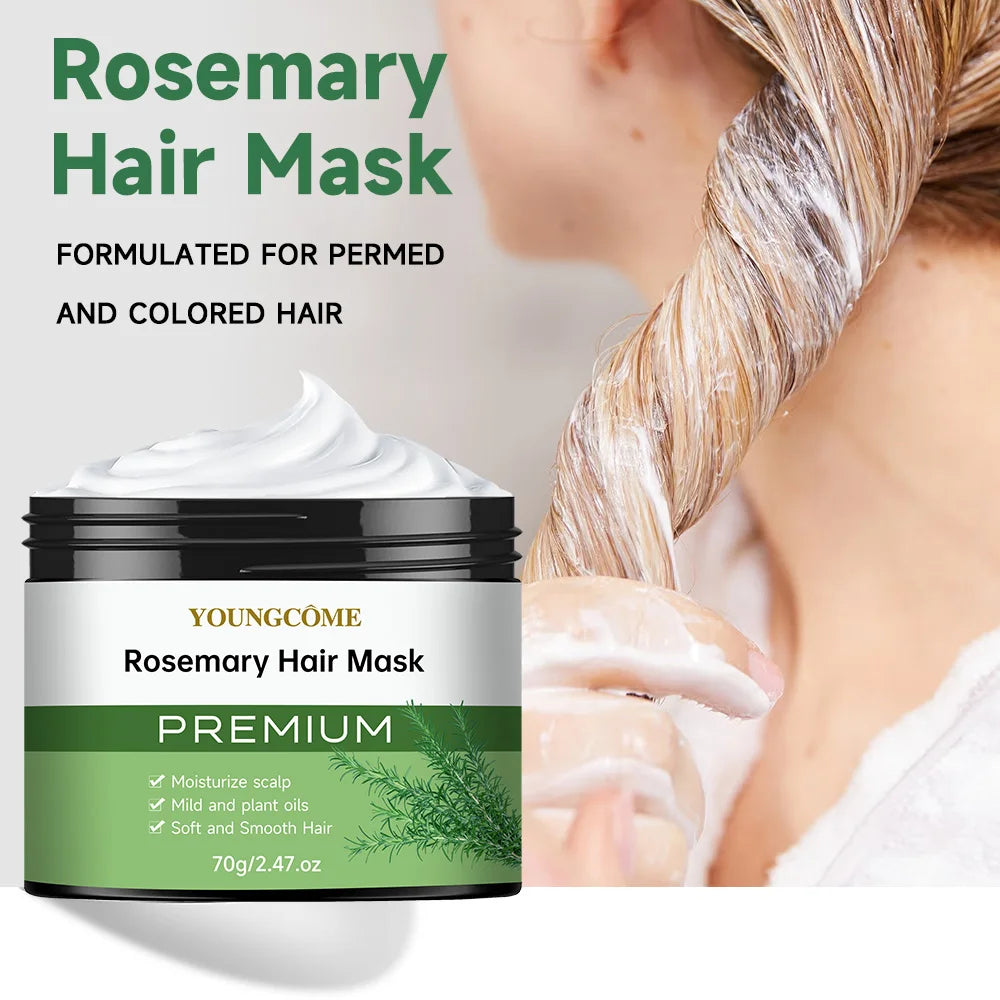 Rosemary Hair Oil &Conditioner 2pcs 1sets for Dry Scalp - Nourishing Plant Essence Moisturizing Treatment for Stronger Hair Peaceful Pleasures Health and Wellness