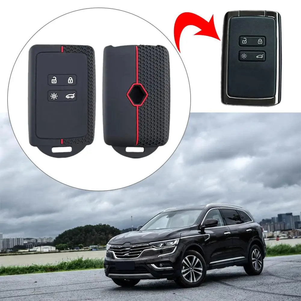 Silicone Car Key Cover for Renault Models Peaceful Pleasures Health and Wellness