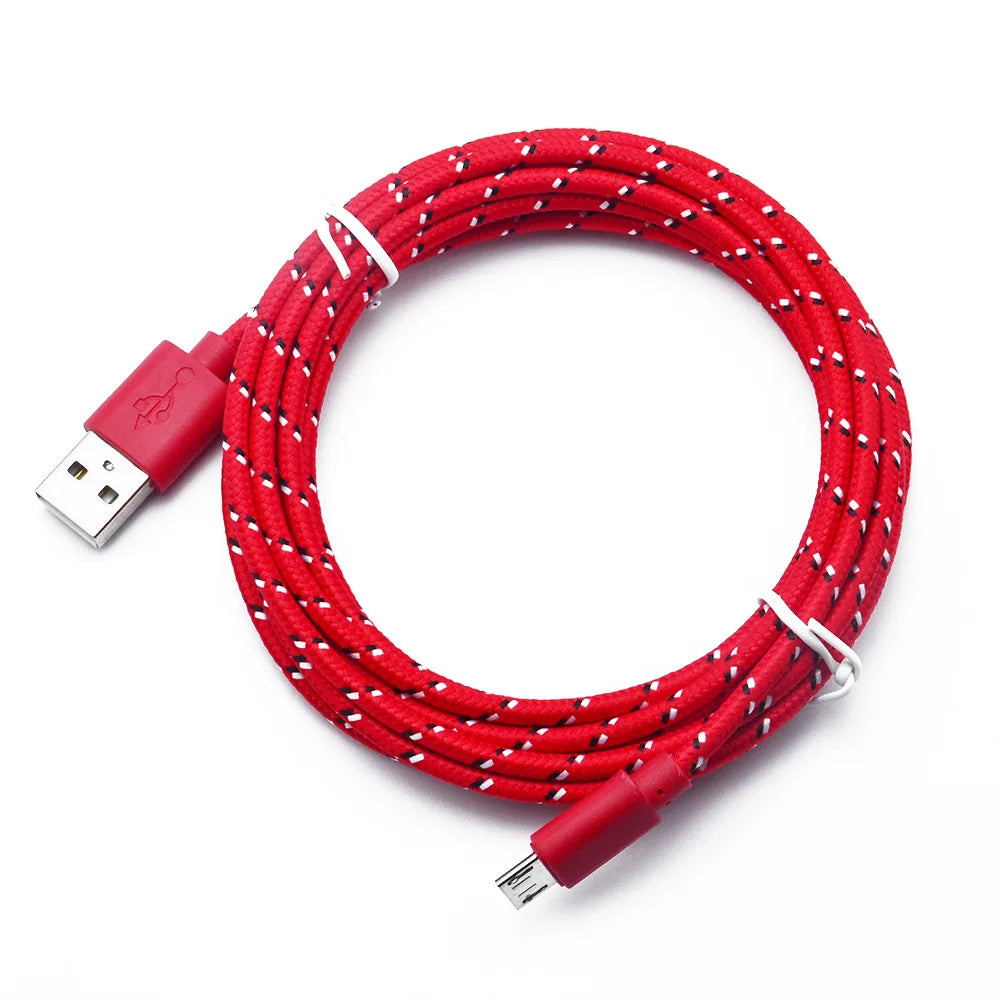 Micro USB Fast Charging Cable 1M/2M/3M | Nylon Braided V8