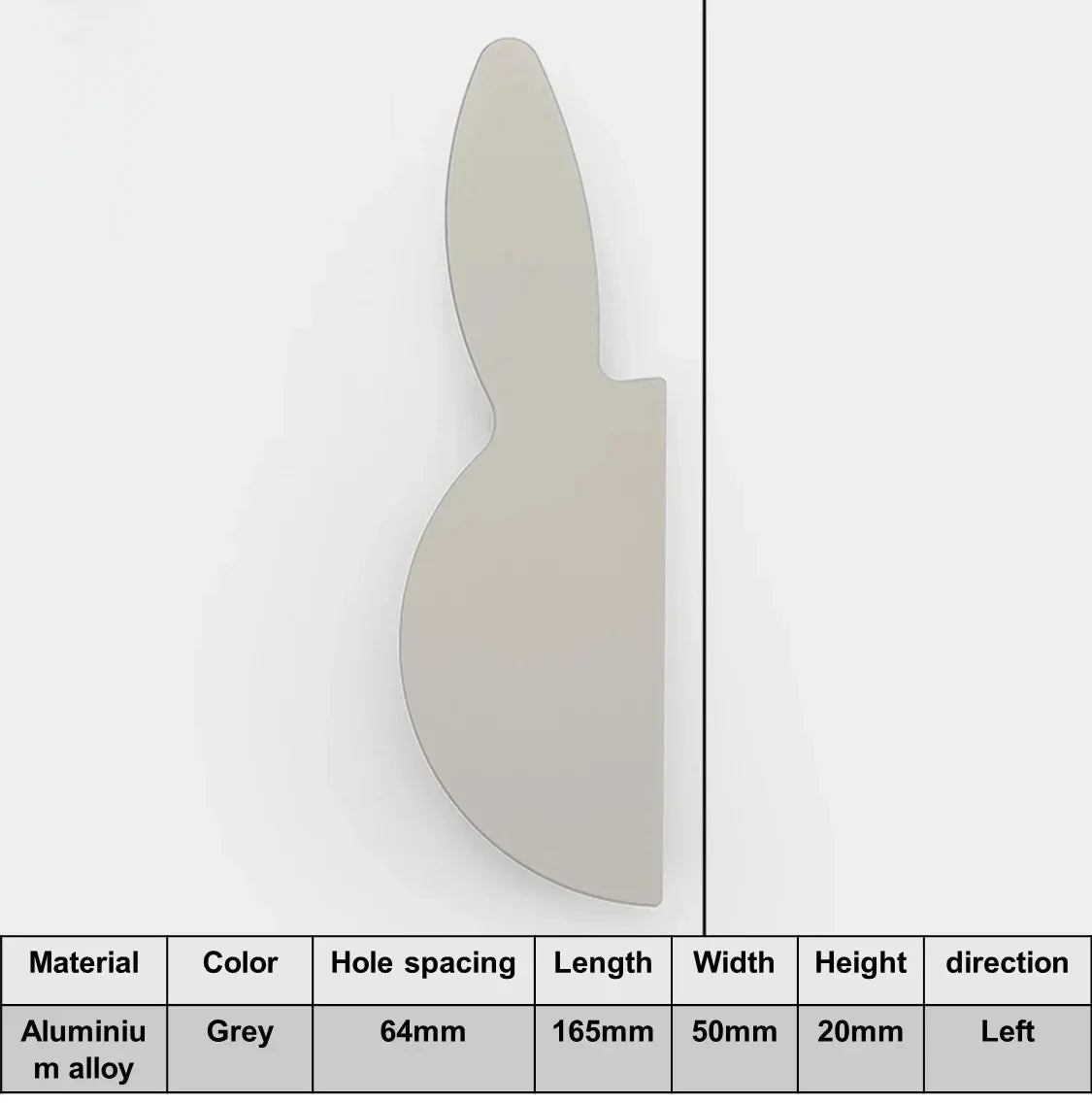 Love Rabbit Cartoon Cabinet Handle – Kids Room Door Pull