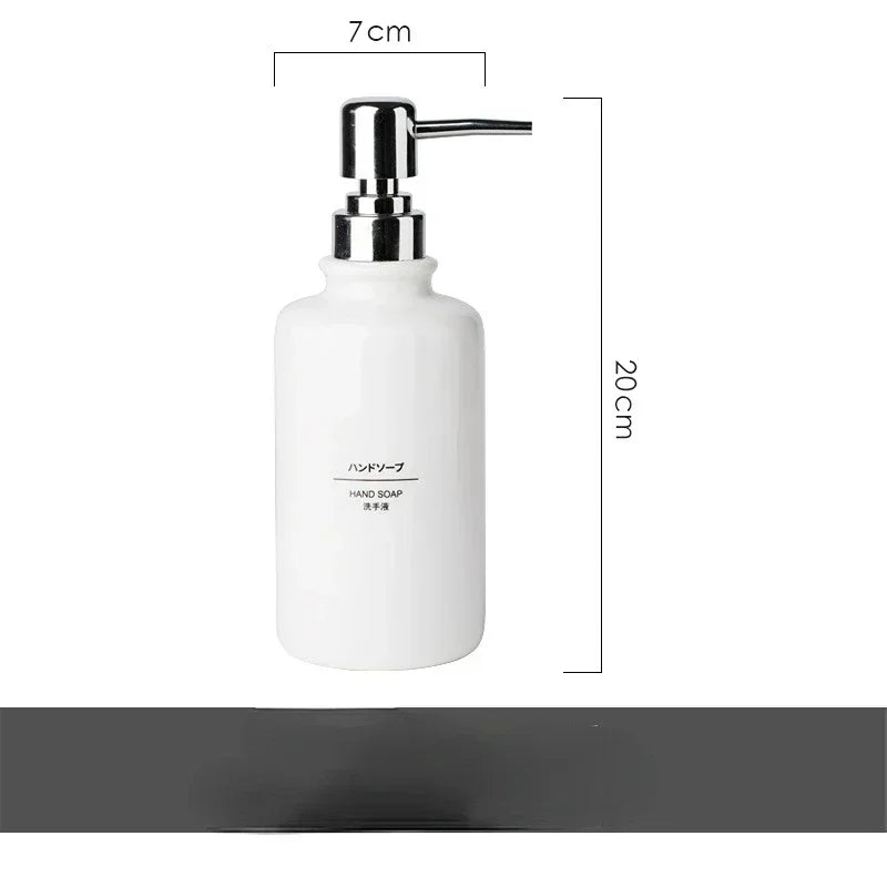 Ceramic Liquid Soap Dispensers, Emulsion Sub Bottl, Latex Bottles, Bathroom Accessories Set, Wedding Gift, 1piece Peaceful Pleasures Health and Wellness