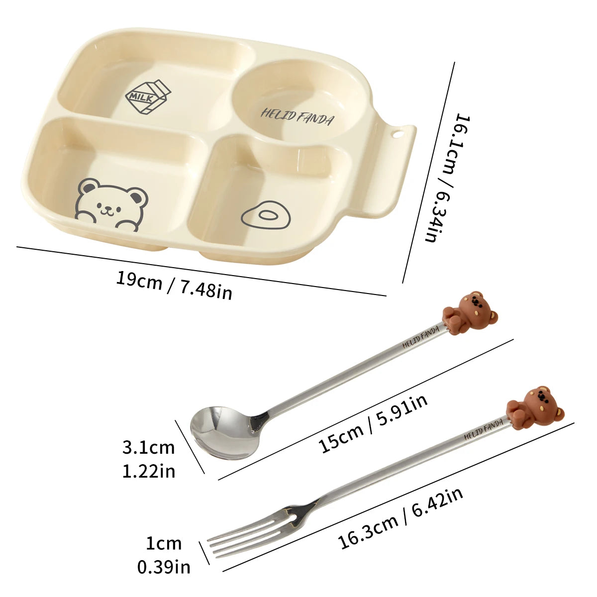 Multi Grid Food Plates Cafeteria Serving Divided Plastic Plates Buffet Plate Home Use Quantitative Weight Loss Breakfast Plates Peaceful Pleasures Health and Wellness