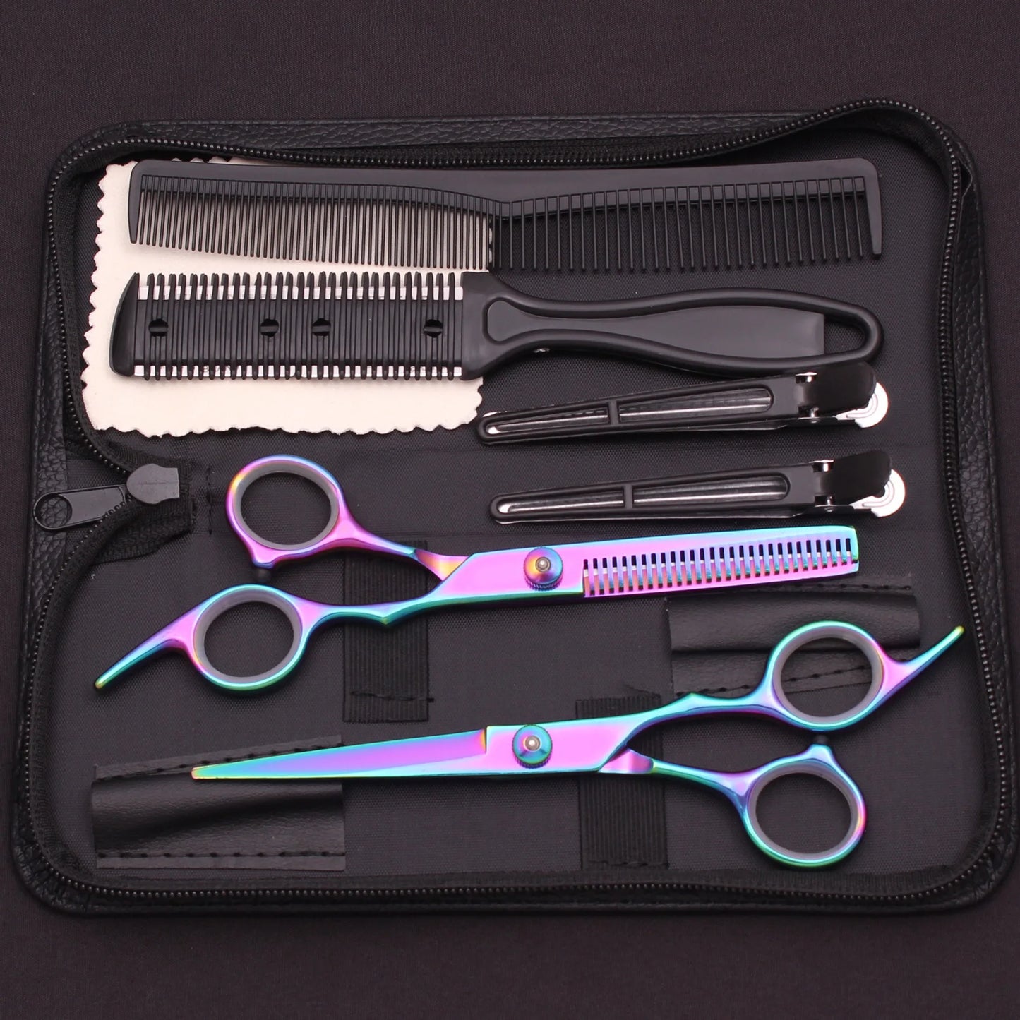 Hair Scissors 6" JP Stainless Hairdressing Scissors Barber Shop Hair Cutting Scissors Thinning Shears Haircut Set Dropshipping Peaceful Pleasures Health and Wellness Colorful