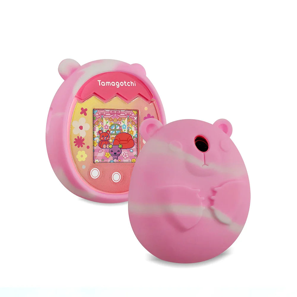 Silicone Case for Tamagotchi Pix – Cat Design & Hand Strap