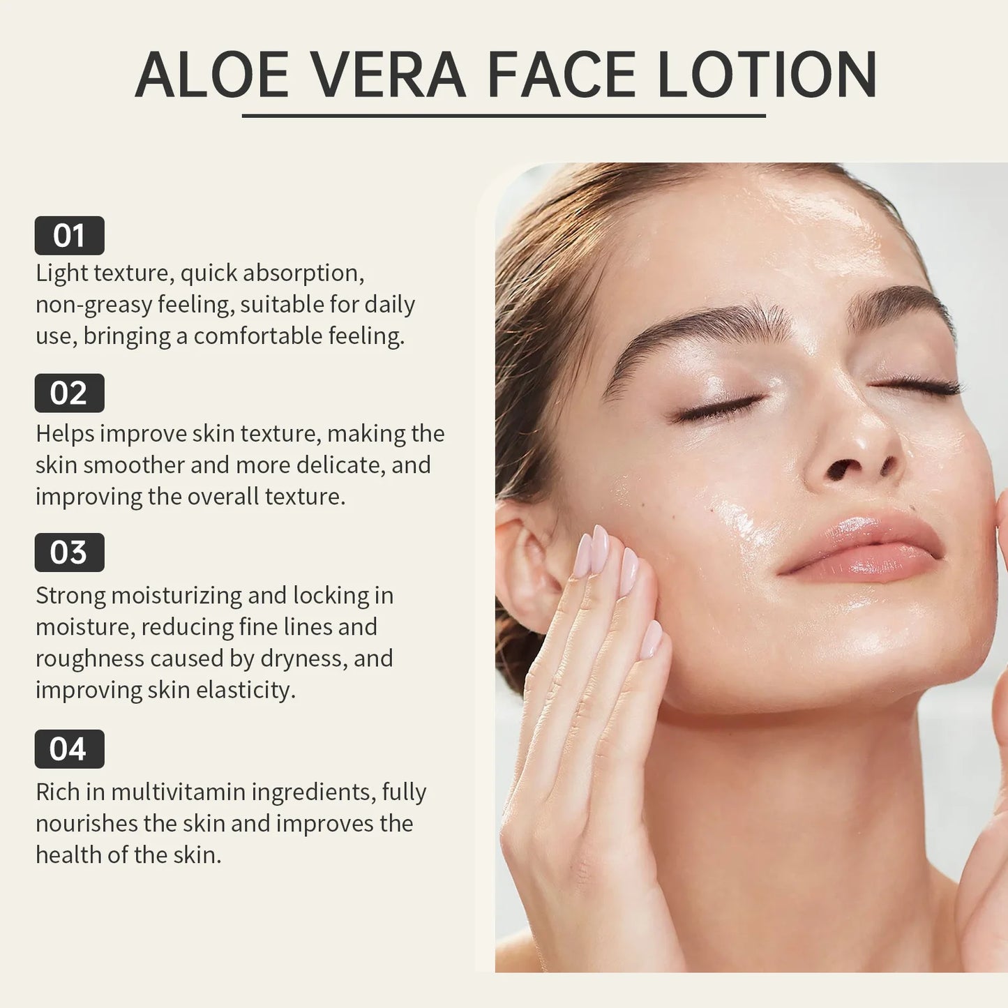EELHOE Aloe Vera Face Lotion – Hydrating & Brightening 100ml