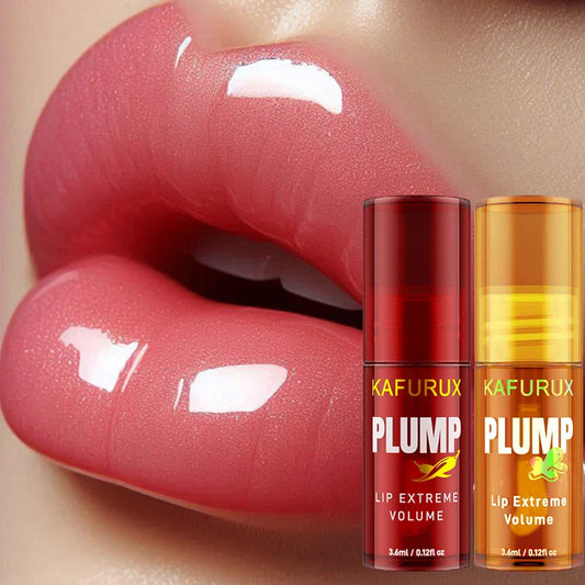 KAFURUX 2-Piece Lip Plumping Oil Gloss – Volumizing & Moisturizing Lip Plumping Gloss Oasis Select