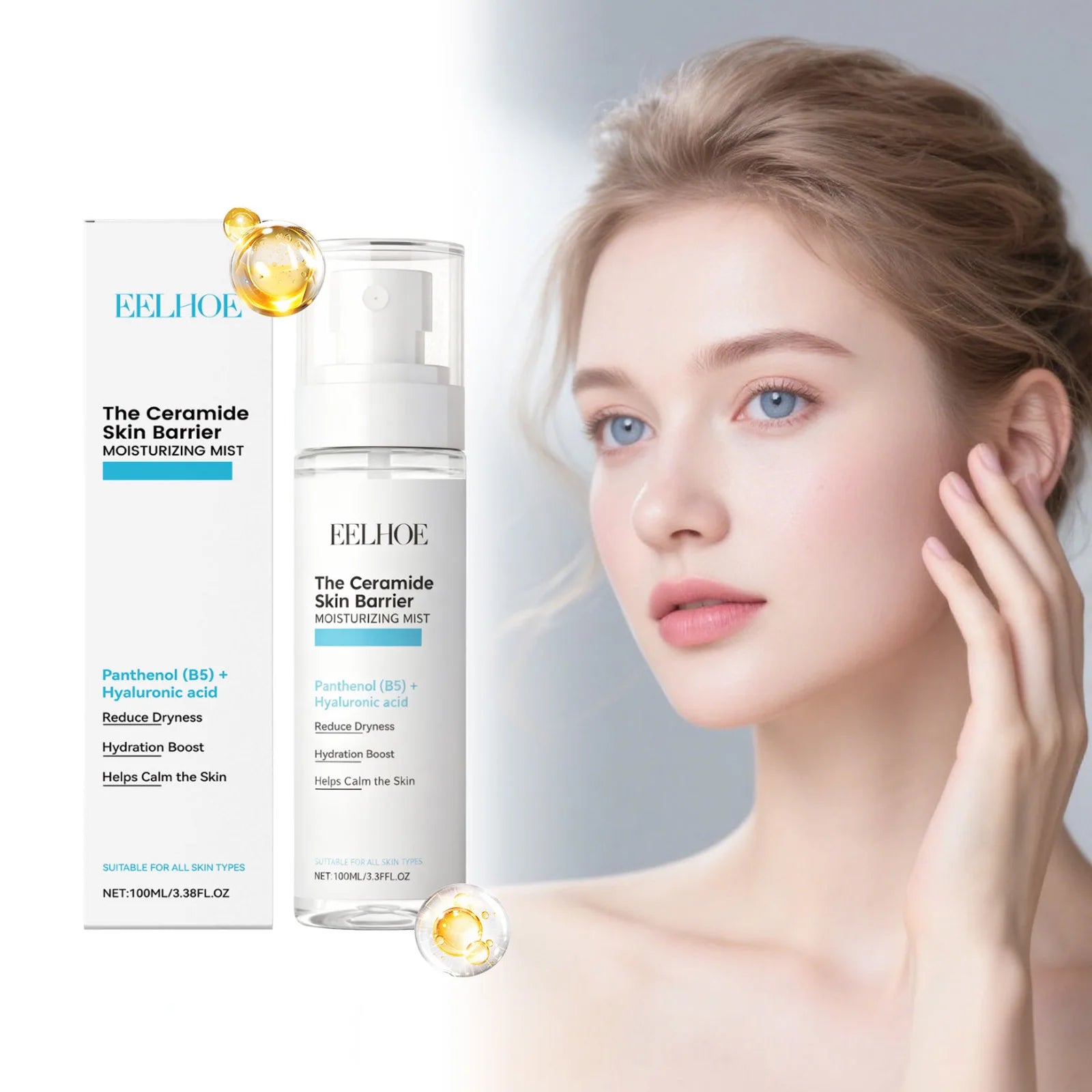 Hyaluronic Acid Face Mist – Pore Tightening & Hydrating Toner Peaceful Pleasures Health and Wellness