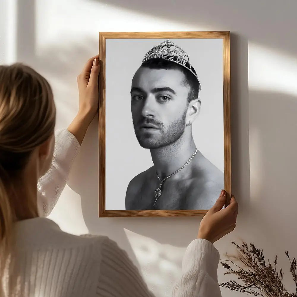 Sam Smith HD Wall Poster – Self-Adhesive Waterproof PVC Art Music Wall Poster Peaceful Pleasures Health and Wellness White8 15X20cmNoframe
