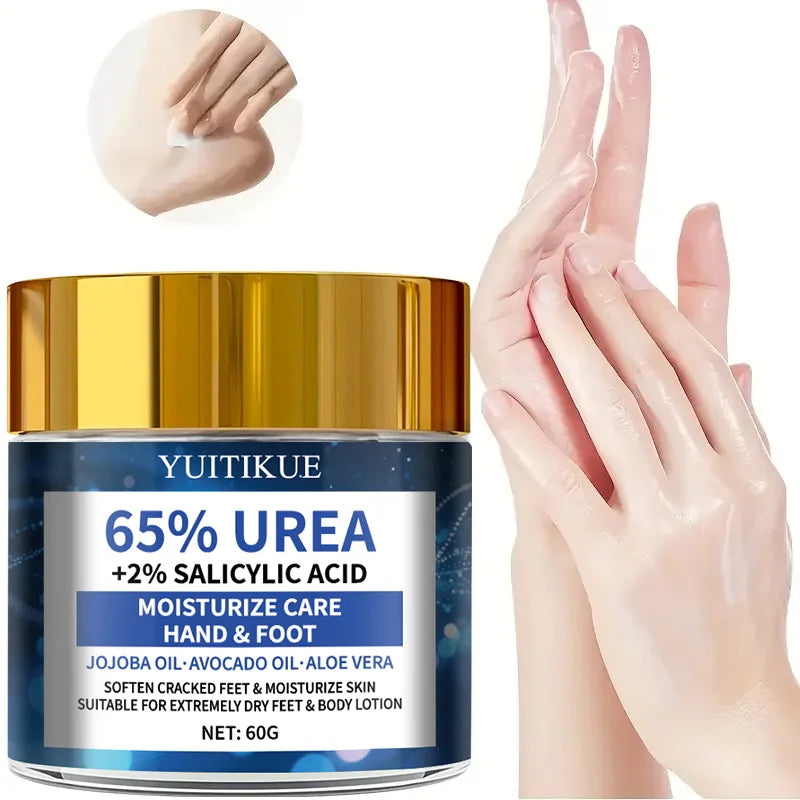 YUITIKUE 65% Urea Foot Cream 60g - Soften Cracked Heels in 2 Weeks, Fast Absorption Non-Greasy, with Jojoba & Avocado Oils Peaceful Pleasures Health and Wellness