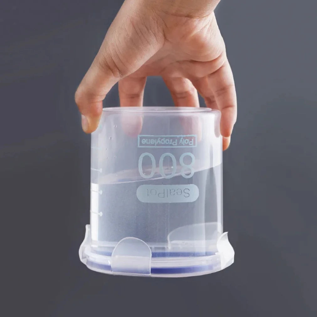 4-Piece Airtight Transparent Food Storage Jars | Kitchen Organizer