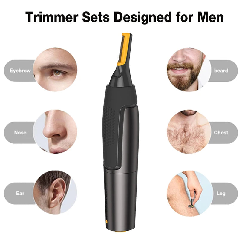Electric Eyebrow Trimmer Razor Ultra Thin Precision Trimmer Electric Portable Ear Trimmer For Men Nose Hair Shaver Peaceful Pleasures Health and Wellness