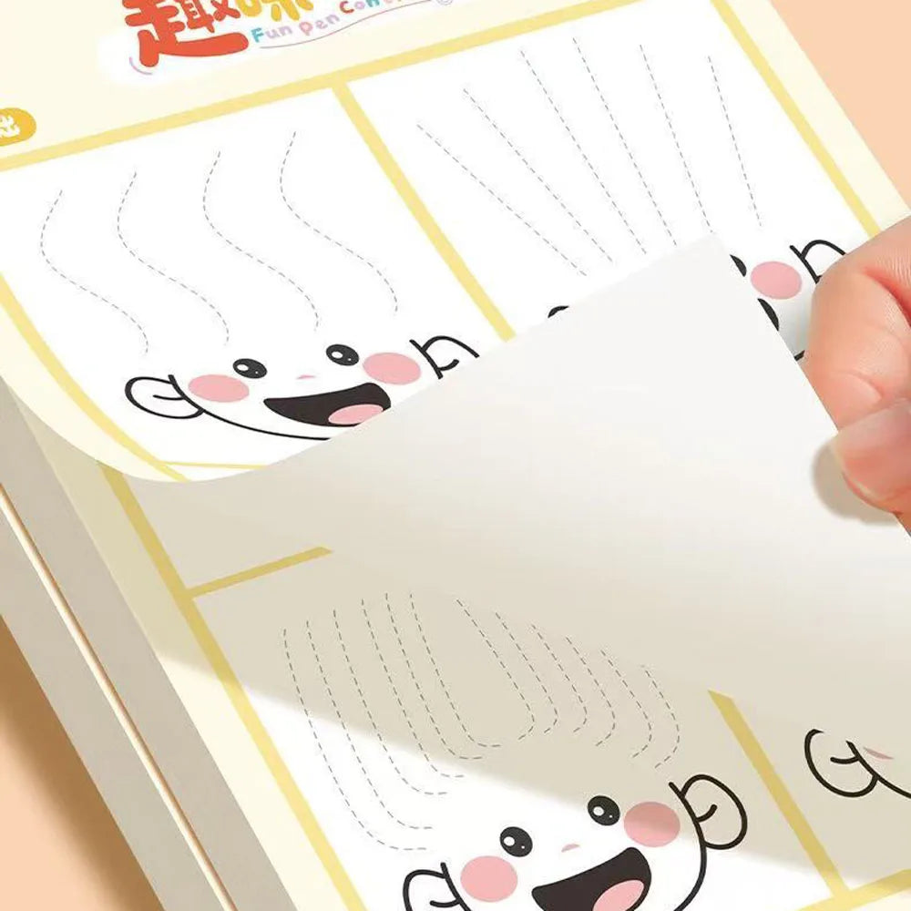 35 Sheets Fun Pen Control Tracing Workbook Kids Preschool Early