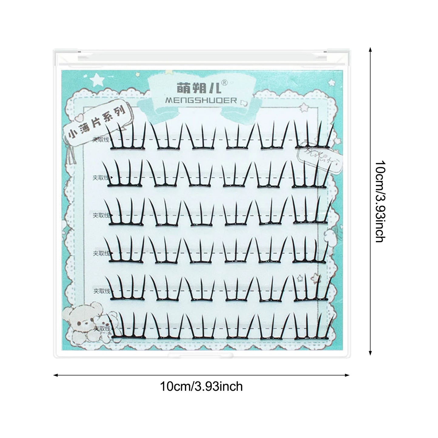 C Curl Anime Lash Clusters | Wispy Fluffy False Eyelashes