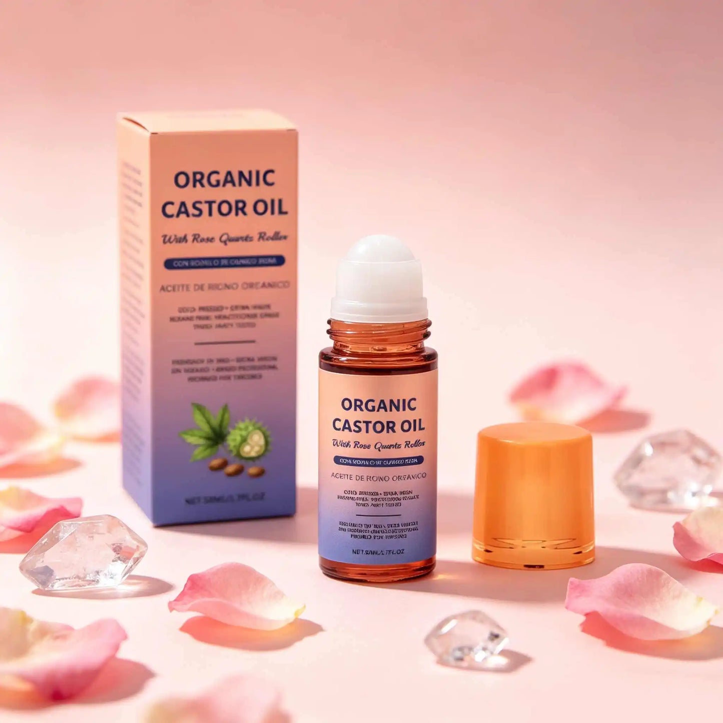 Castor Oil Body Moisturizing Roller Essence 50ml | Daily Skin Oil