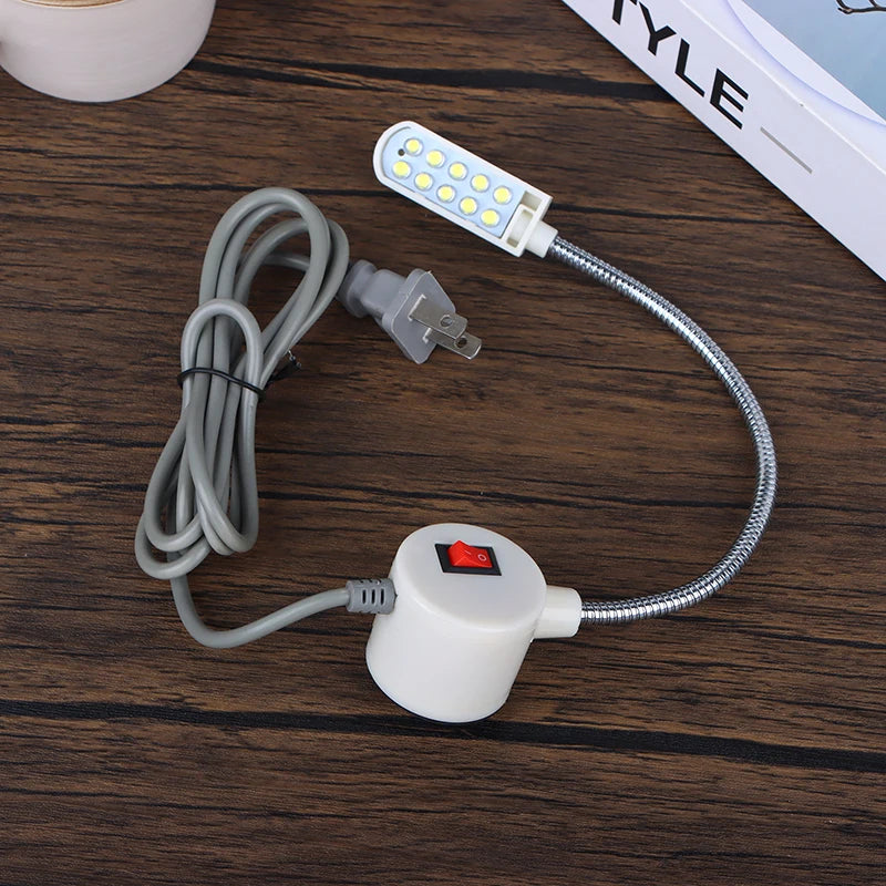 LED Gooseneck Sewing Machine Lamp | 10/20/30 LED Workbench Light Gooseneck Work Lamp Peaceful Pleasures Health and Wellness