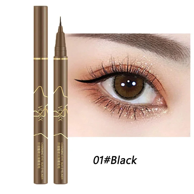Brown Liquid Eyeliner Pen – Waterproof, Long-Lasting