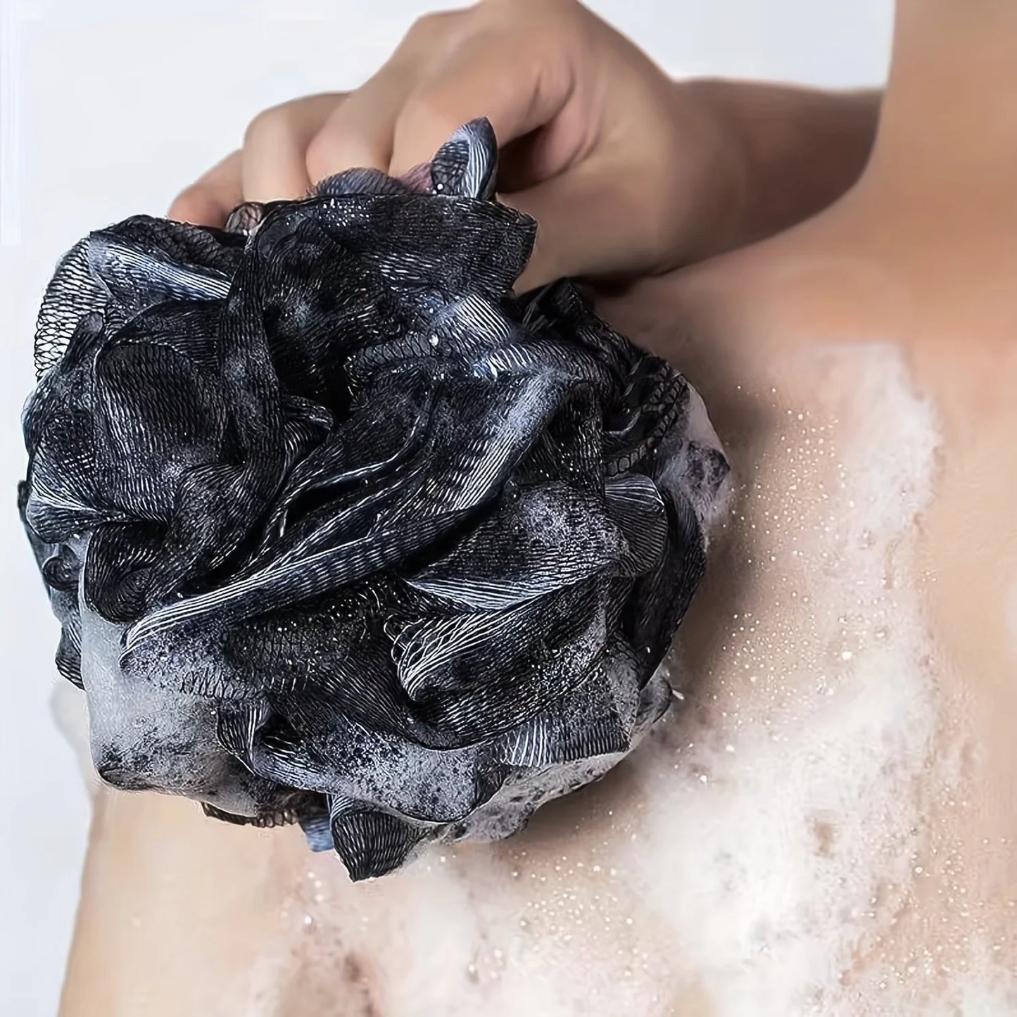 Exfoliating Body Scrubber Set – Back Scrubber, Glove & Loofah