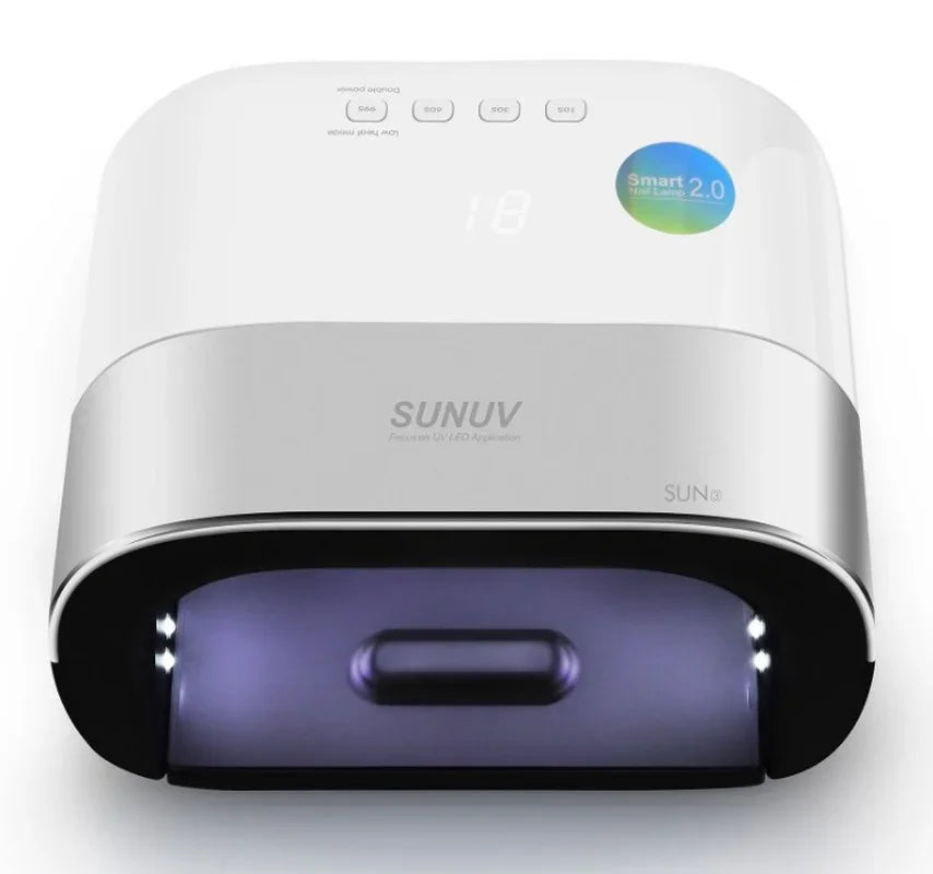 SUNUV SUN3 Nail Dryer Smart 2.0 48W UV LED Lamp Nail with Smart Timer Memory Invisible Digital Timer Display Nail Drying Machine Peaceful Pleasures Health and Wellness